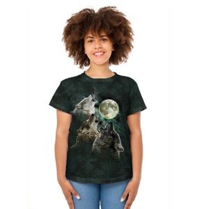 Three wolf howling shirt small